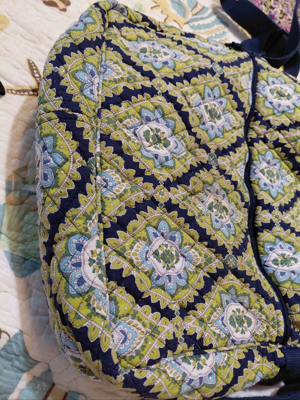 Vera Bradley Messenger School Computer Bag Crossbody Cambridge Retired Lrge - Picture 6 of 7